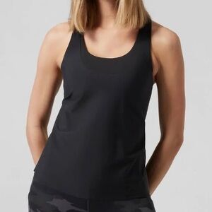 NWT Black Athleta 2-in1 Ultimate Support Top
